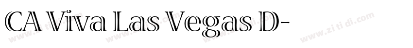 CA Viva Las Vegas D字体转换